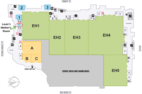 Level 1 Mothers Room Map