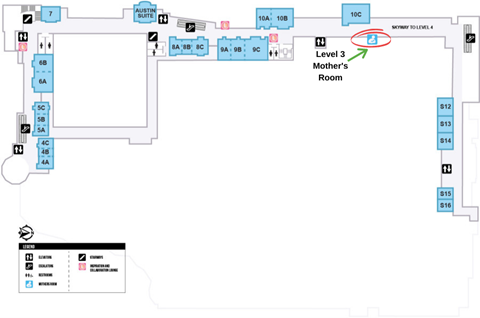 Level 2 Mothers Room Map
